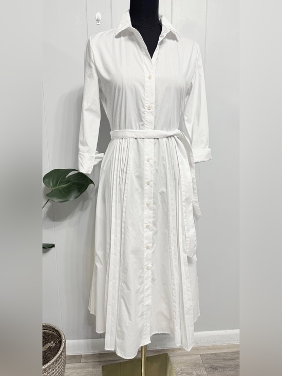 Banana Republic Dresses & Skirts - Banana Republic White Midi Shirt Dress
